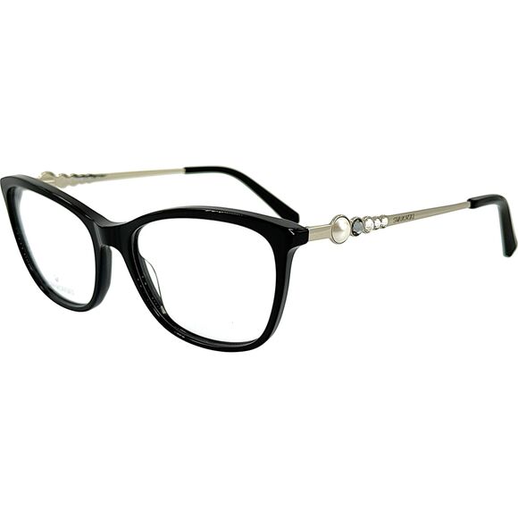 Swarovski SK5276 Womens Plastic Eyeglass Frame 001 Shiny Black 54-16 main image 5